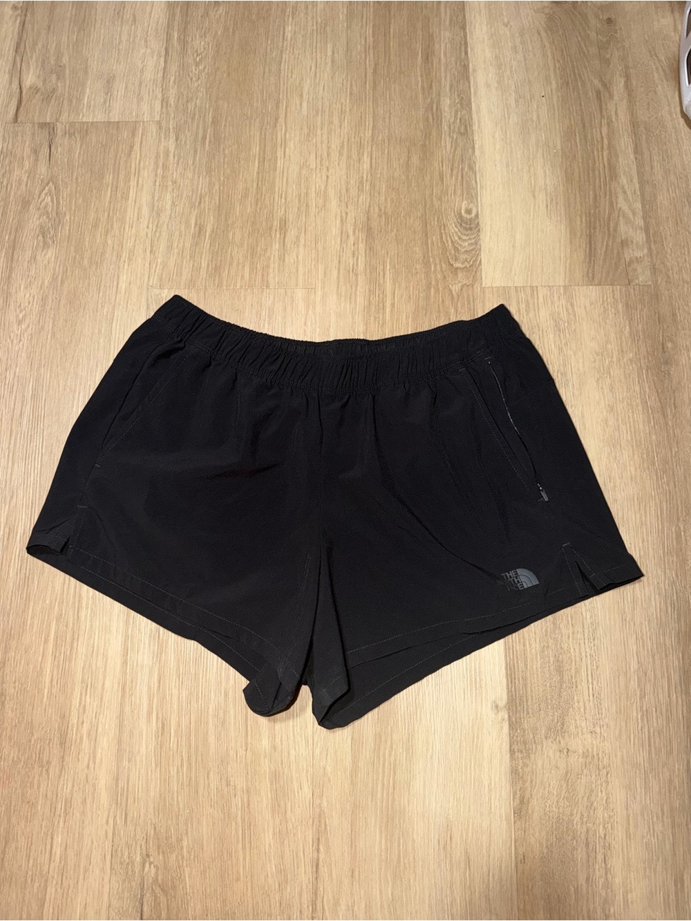 The North Face Women's Black Running Shorts with Zip Pockets